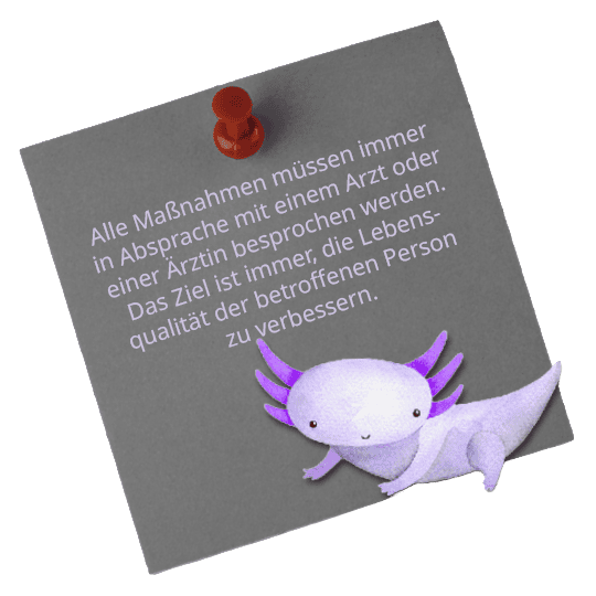 Maßnahmen mit Arzt besprechen