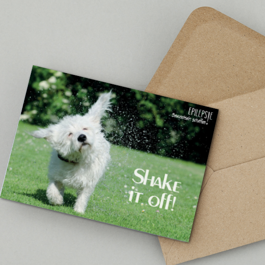 Postkarte Shake
